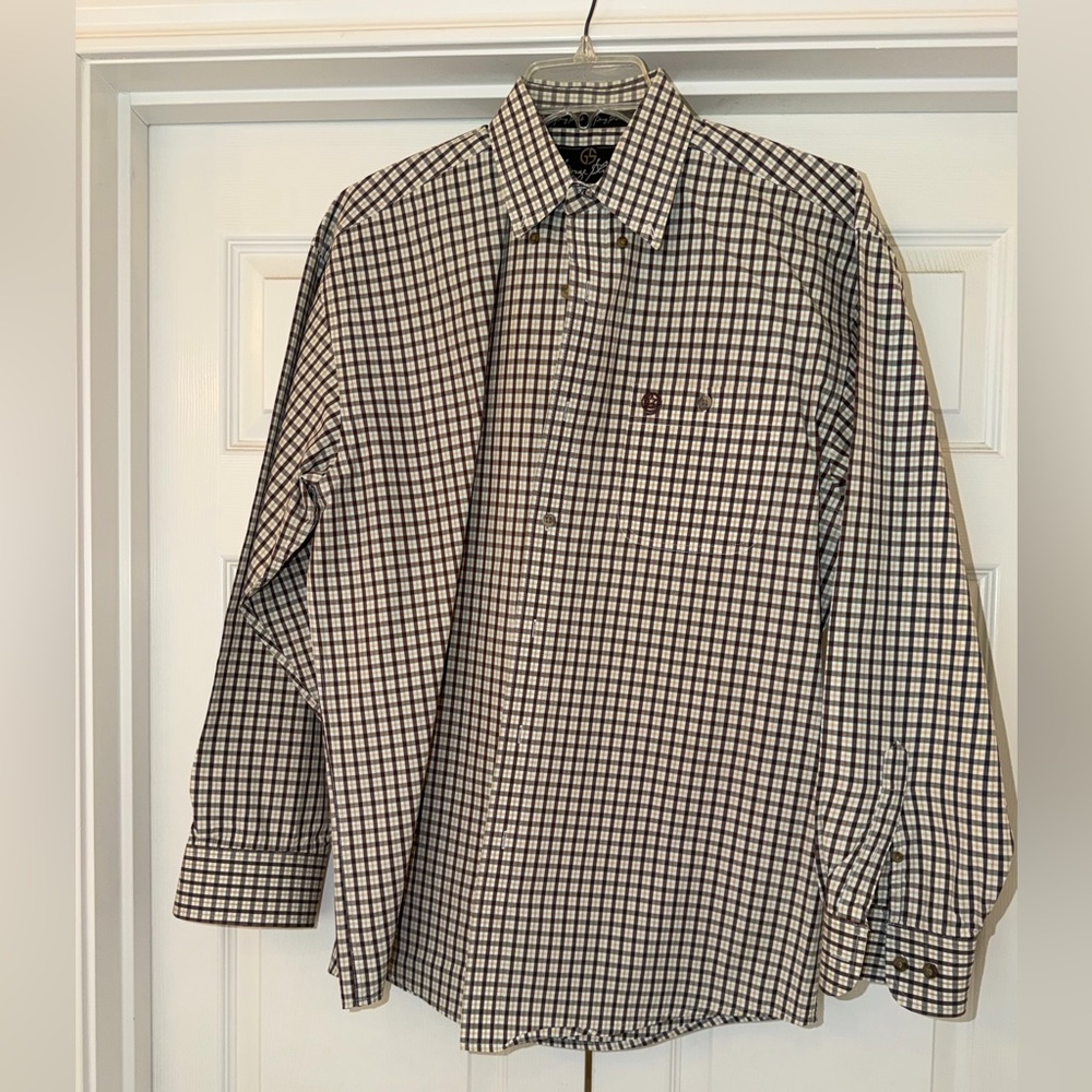Wrangler George Strait Collection Plaid Button Down Shirt